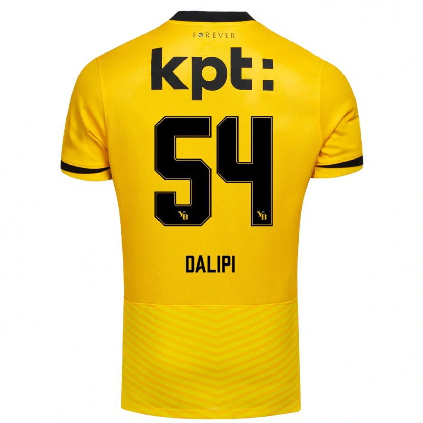 Danxen Herren Lutfi Dalipi #54 Gelb Schwarz Heimtrikot Trikot 2025/26 T-Shirt Österreich