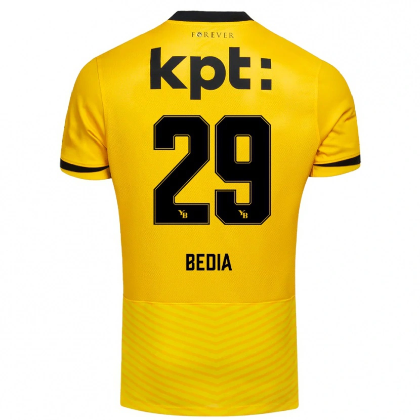 Danxen Herren Chris Bedia #29 Gelb Schwarz Heimtrikot Trikot 2025/26 T-Shirt Österreich