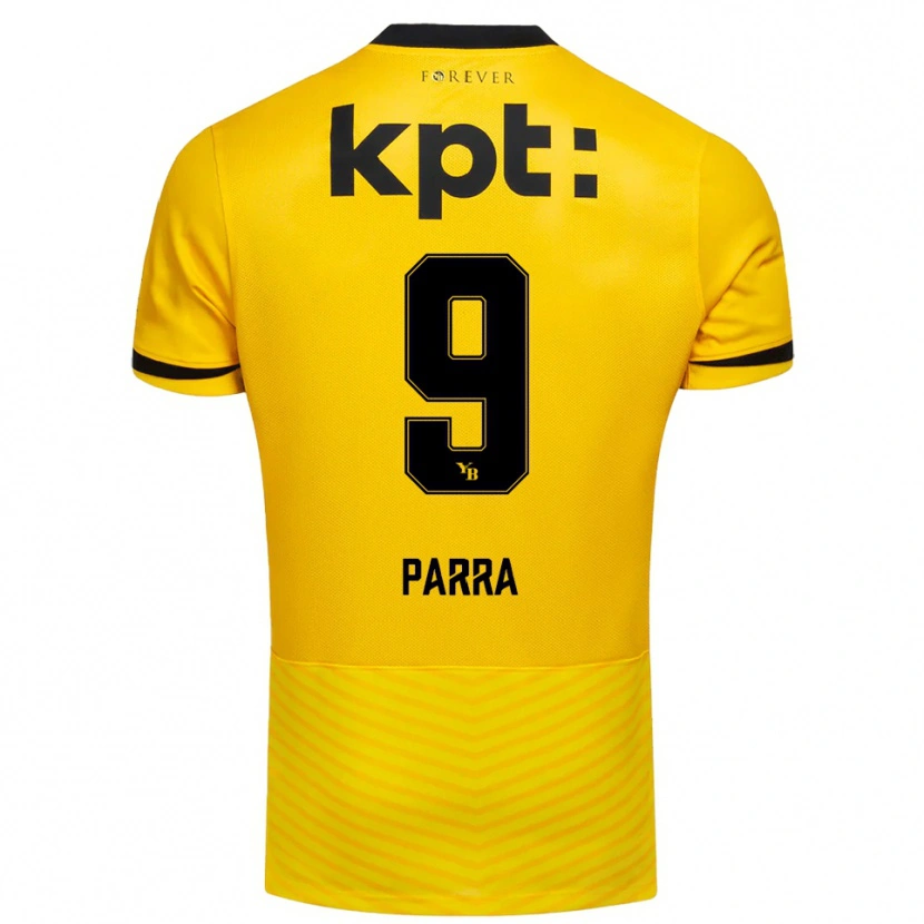 Danxen Herren Hugo Parra #9 Gelb Schwarz Heimtrikot Trikot 2025/26 T-Shirt Österreich