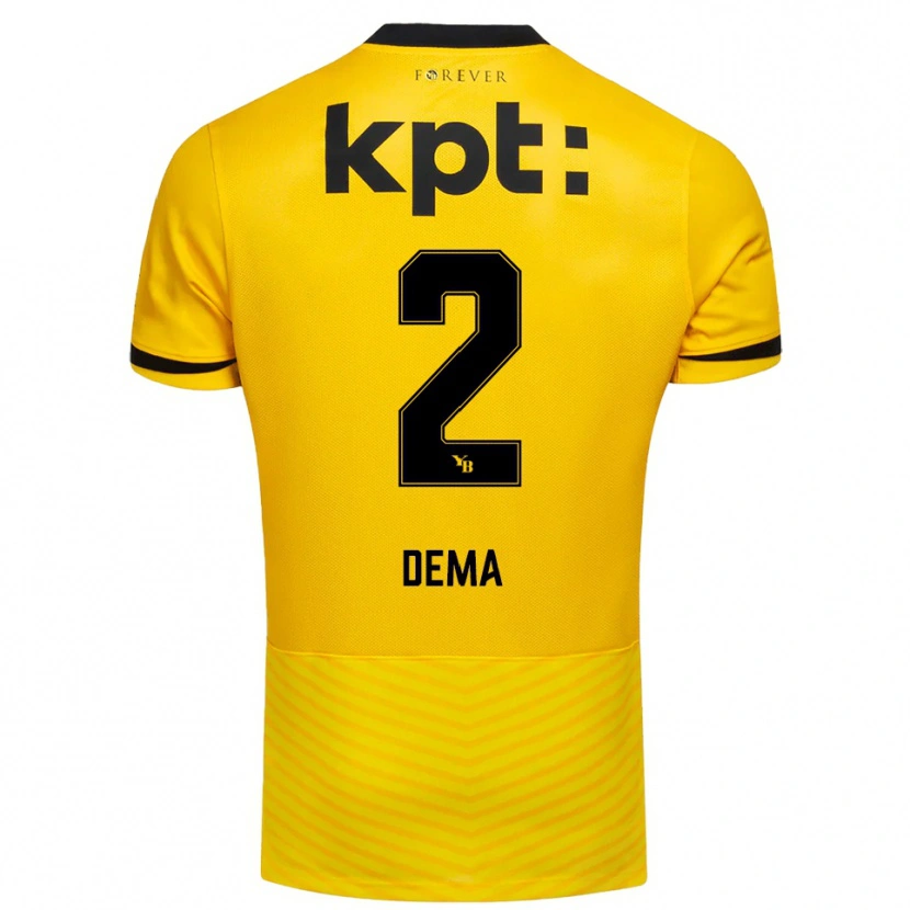 Danxen Herren Besar Dema #2 Gelb Schwarz Heimtrikot Trikot 2025/26 T-Shirt Österreich