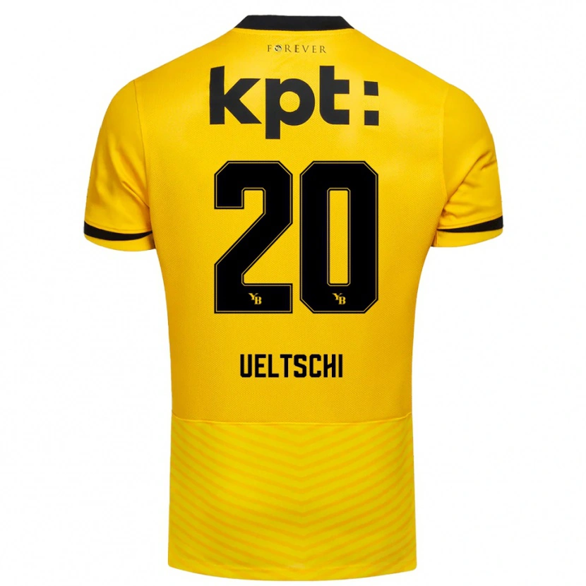 Danxen Herren Rilana Ueltschi #20 Gelb Schwarz Heimtrikot Trikot 2025/26 T-Shirt Österreich