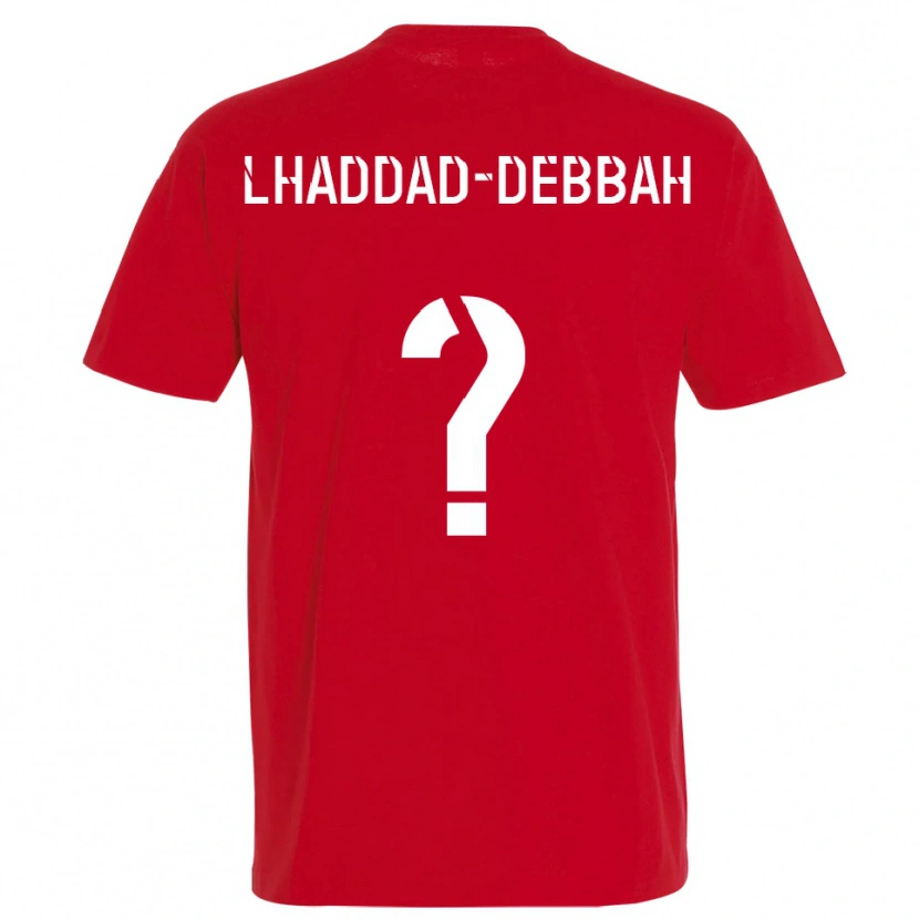 Danxen Herren Yanis Lhaddad-Debbah #0 Rot Gelb Heimtrikot Trikot 2025/26 T-Shirt Österreich