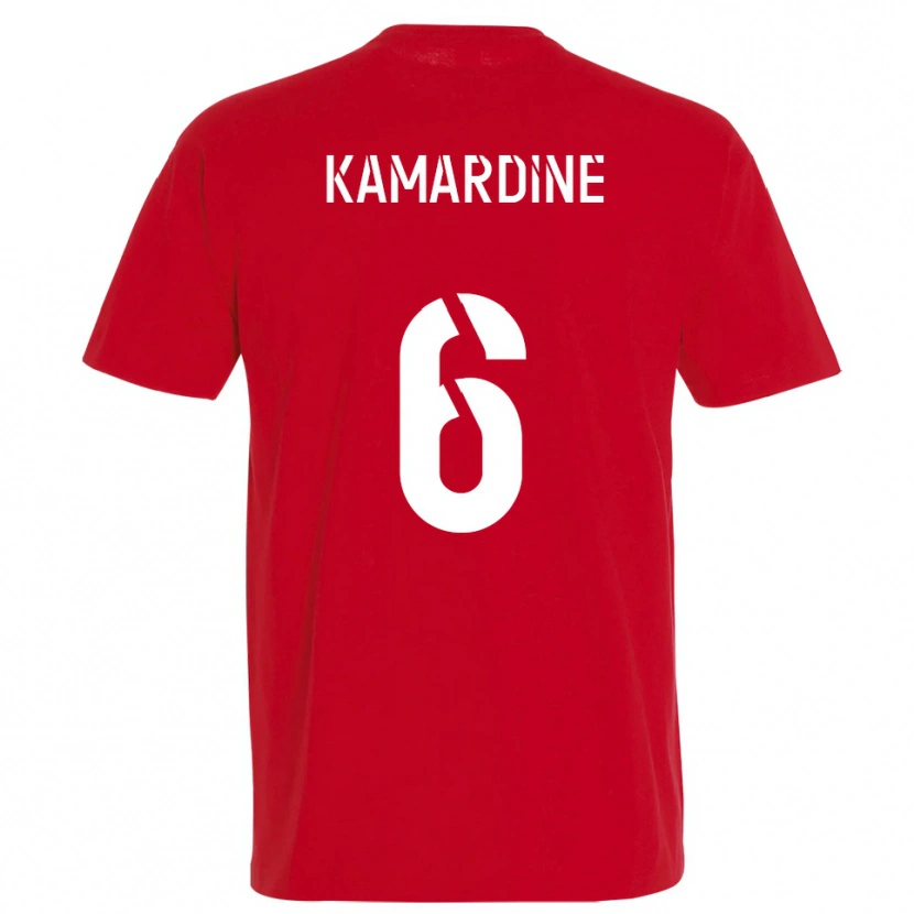 Danxen Herren Mohamed Kamardine #6 Rot Gelb Heimtrikot Trikot 2025/26 T-Shirt Österreich