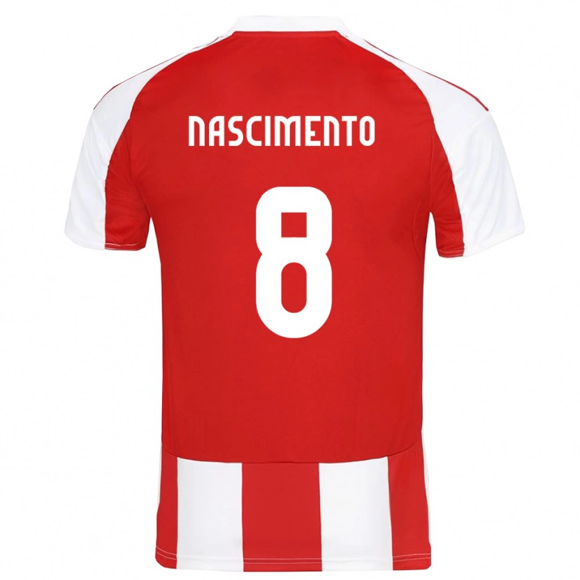 Danxen Herren Diogo Nascimento #8 Rot Weiß Heimtrikot Trikot 2025/26 T-Shirt Österreich