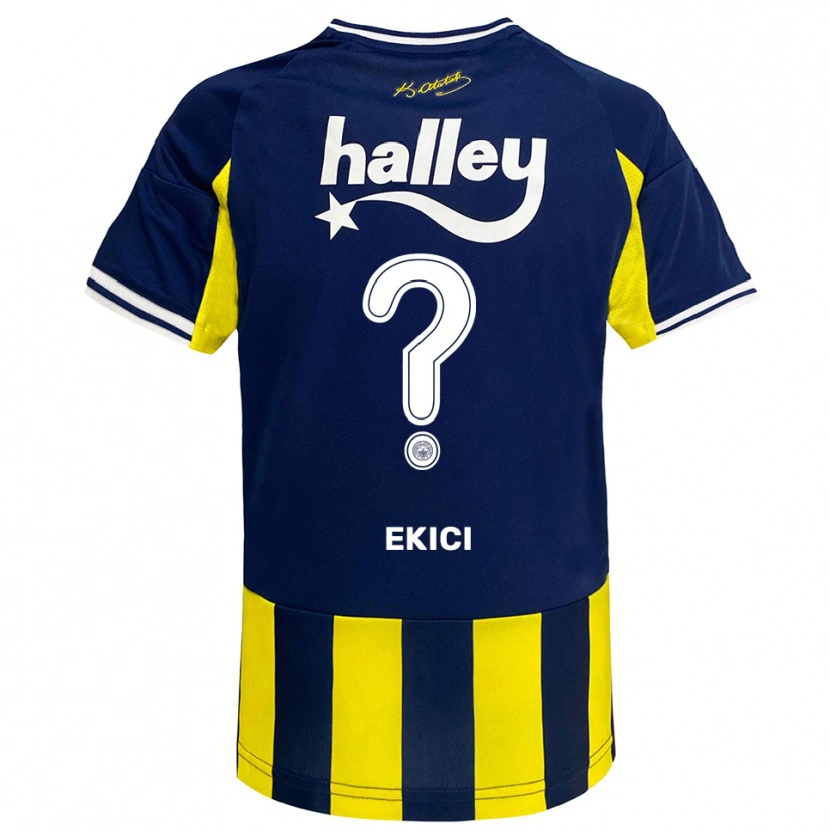 Danxen Herren Alaettin Ekici #0 Gelb Marineblau Weiß Heimtrikot Trikot 2025/26 T-Shirt Österreich