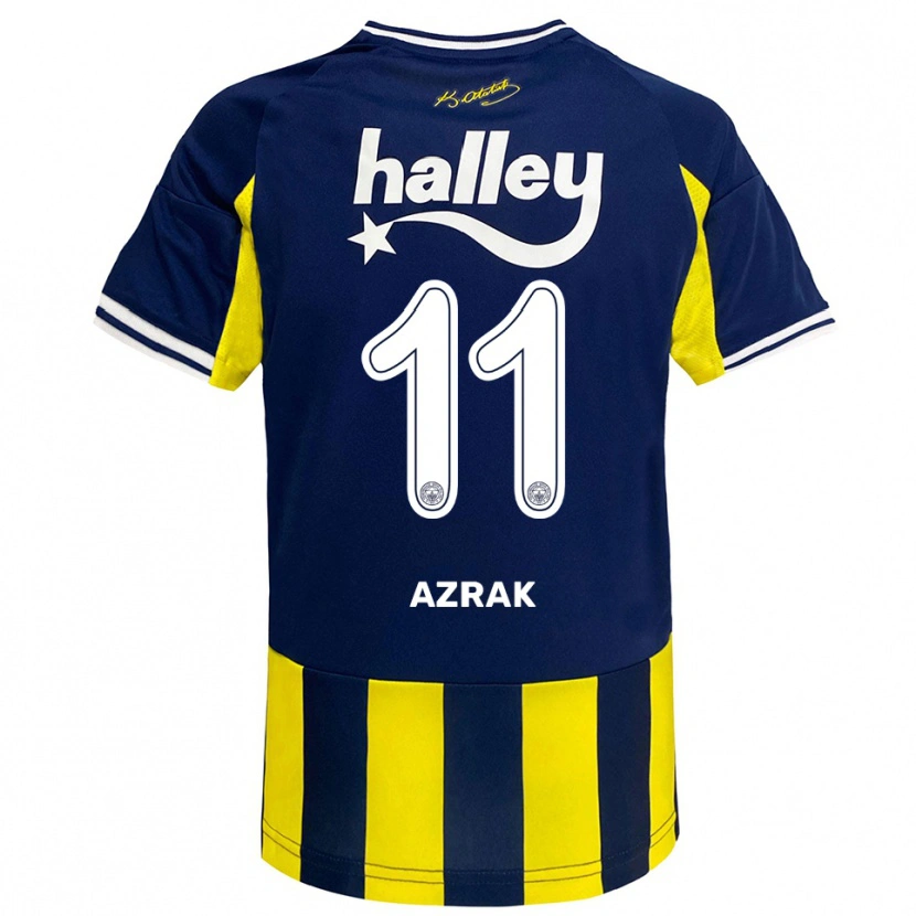 Danxen Herren Yunus Azrak #11 Gelb Marineblau Weiß Heimtrikot Trikot 2025/26 T-Shirt Österreich