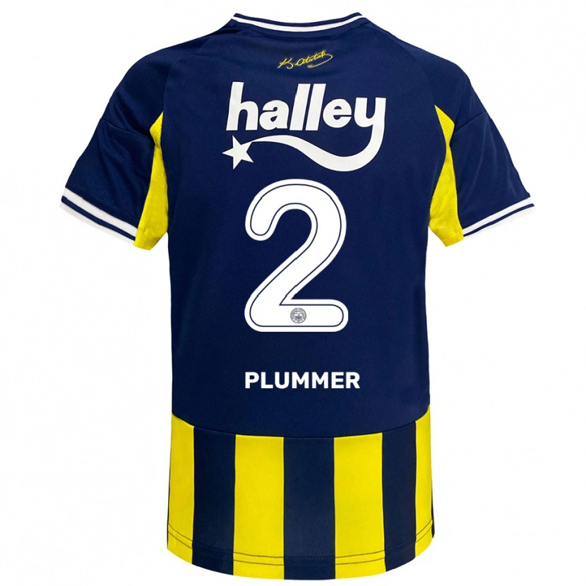 Danxen Herren Konya Plummer #2 Gelb Marineblau Weiß Heimtrikot Trikot 2025/26 T-Shirt Österreich