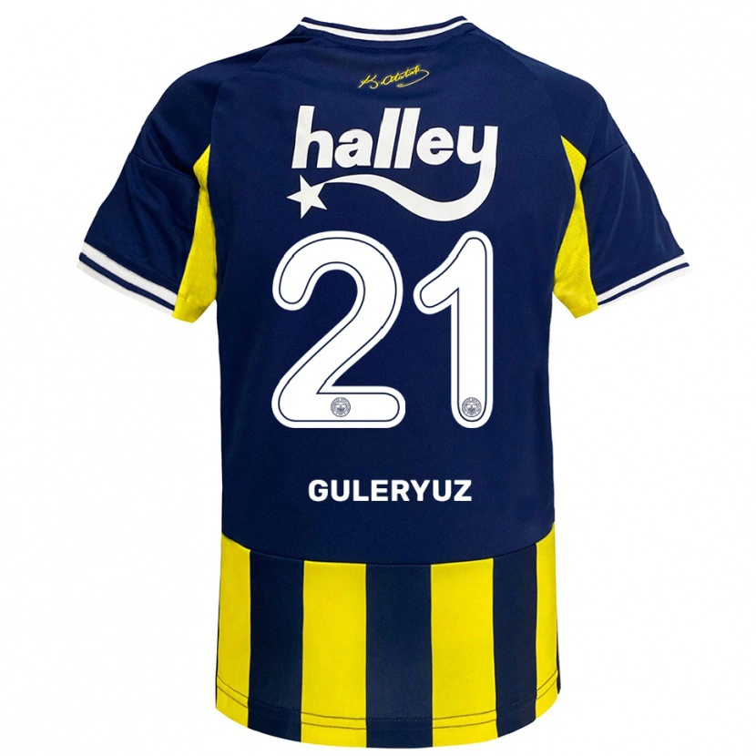 Danxen Herren Göknur Güleryüz #21 Gelb Marineblau Weiß Heimtrikot Trikot 2025/26 T-Shirt Österreich