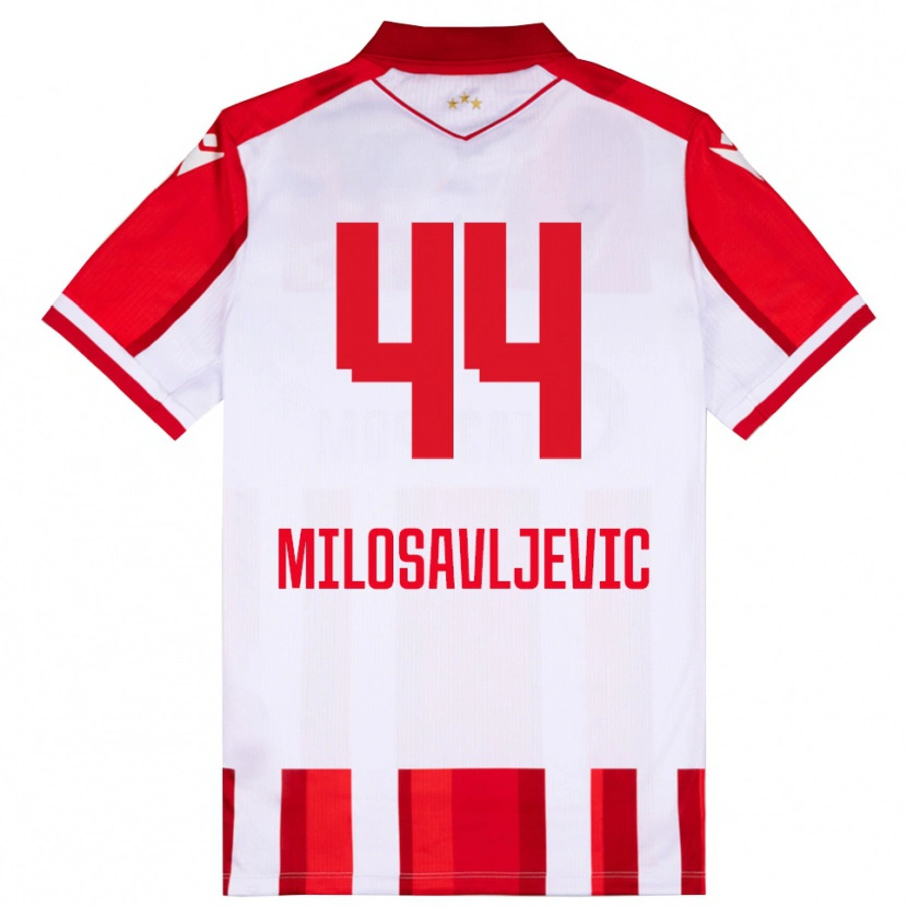 Danxen Herren Veljko Milosavljevic #44 Rot Weiß Heimtrikot Trikot 2025/26 T-Shirt Österreich