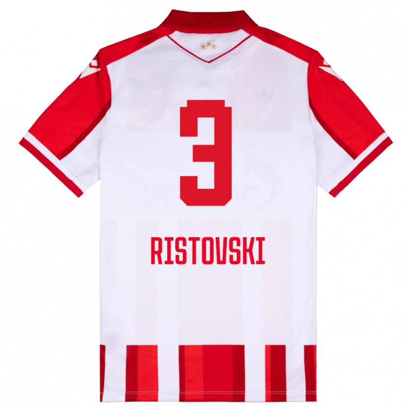 Danxen Herren Gorazd Ristovski #3 Rot Weiß Heimtrikot Trikot 2025/26 T-Shirt Österreich