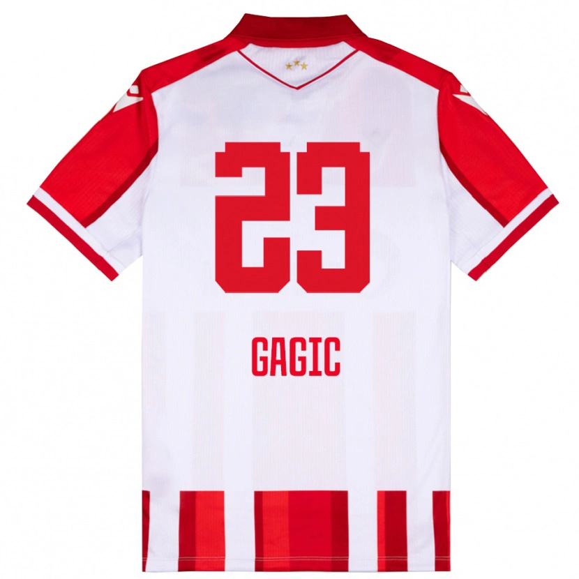 Danxen Herren Matija Gagic #23 Rot Weiß Heimtrikot Trikot 2025/26 T-Shirt Österreich