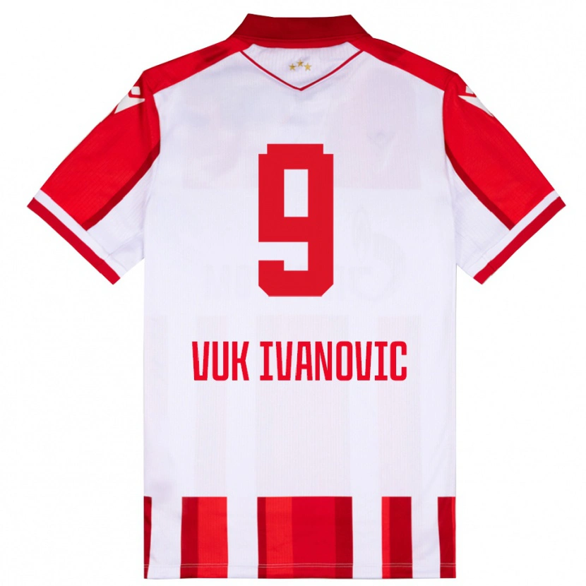 Danxen Herren Vuk Ivanovic #9 Rot Weiß Heimtrikot Trikot 2025/26 T-Shirt Österreich