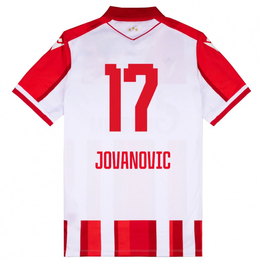 Danxen Herren Dusan Jovanovic #17 Rot Weiß Heimtrikot Trikot 2025/26 T-Shirt Österreich
