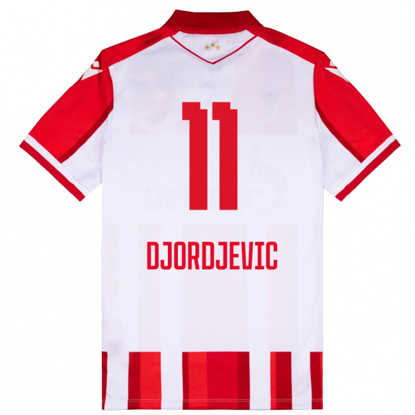 Danxen Herren Uros Djordjevic #11 Rot Weiß Heimtrikot Trikot 2025/26 T-Shirt Österreich