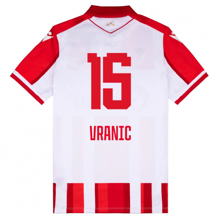 Danxen Herren Djordje Vranic #15 Rot Weiß Heimtrikot Trikot 2025/26 T-Shirt Österreich