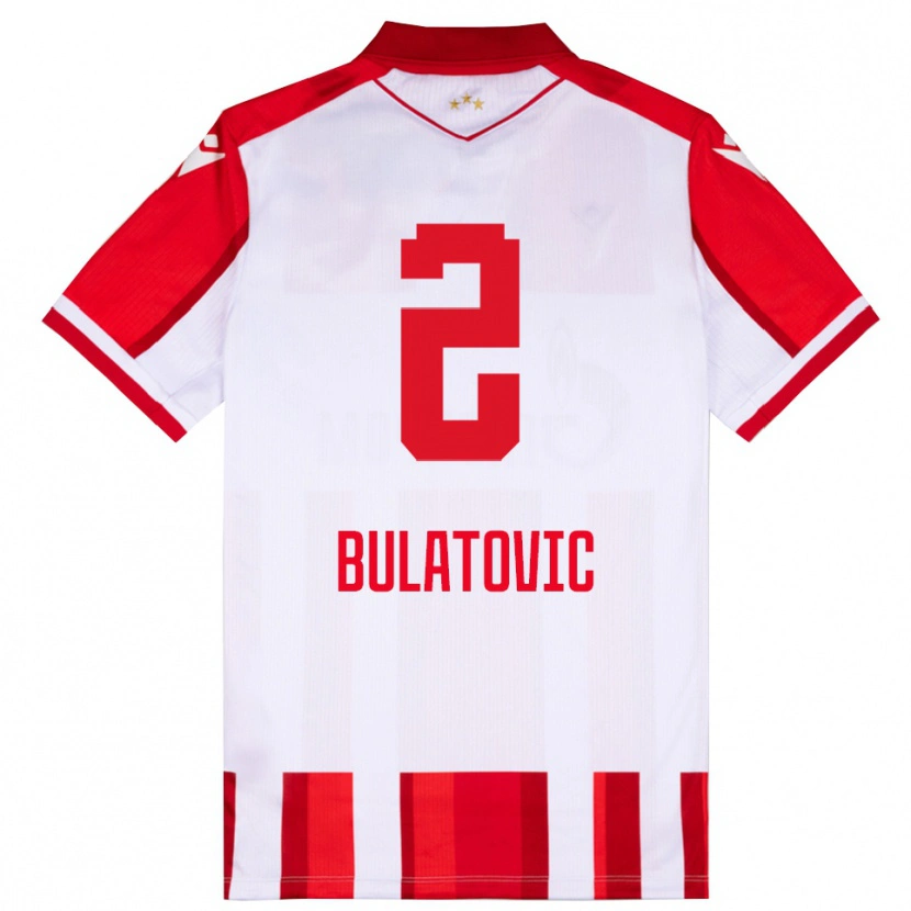 Danxen Herren Danilo Bulatovic #2 Rot Weiß Heimtrikot Trikot 2025/26 T-Shirt Österreich
