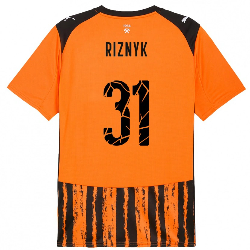 Danxen Herren Dmytro Riznyk #31 Orange Schwarz Heimtrikot Trikot 2025/26 T-Shirt Österreich