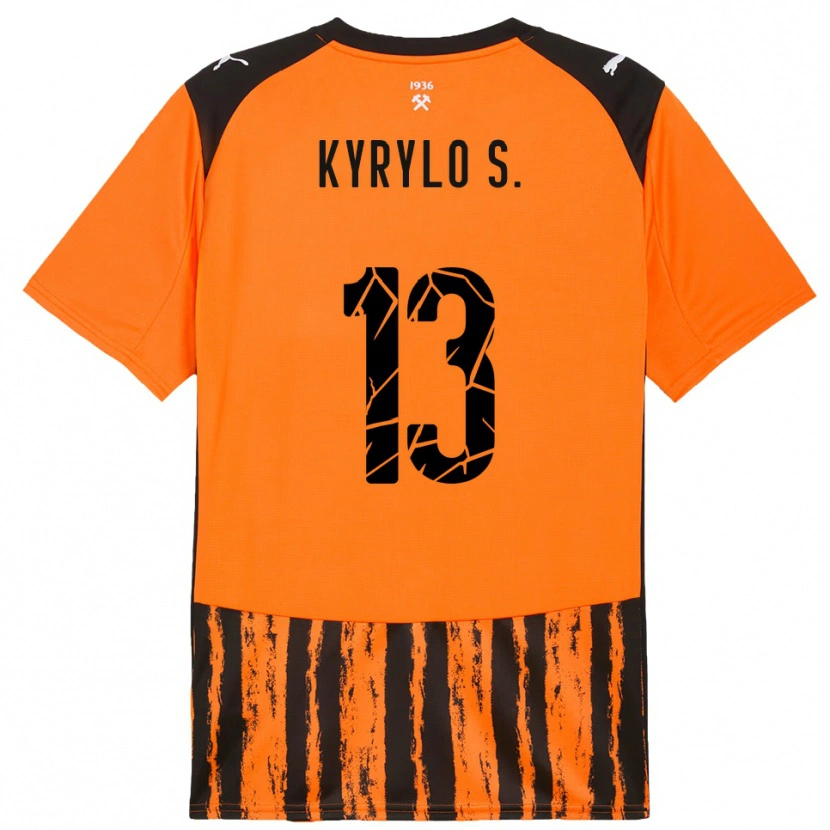 Danxen Herren Kyrylo Savchenko #13 Orange Schwarz Heimtrikot Trikot 2025/26 T-Shirt Österreich