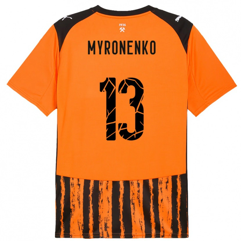 Danxen Herren Viktoriia Myronenko #13 Orange Schwarz Heimtrikot Trikot 2025/26 T-Shirt Österreich