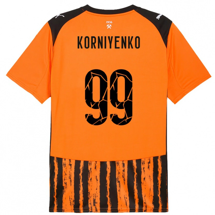 Danxen Herren Viktor Korniyenko #99 Orange Schwarz Heimtrikot Trikot 2025/26 T-Shirt Österreich
