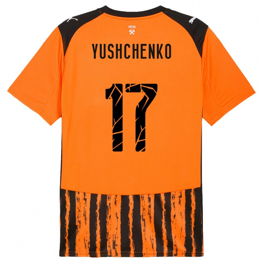 Danxen Herren Oleksandr Yushchenko #17 Orange Schwarz Heimtrikot Trikot 2025/26 T-Shirt Österreich
