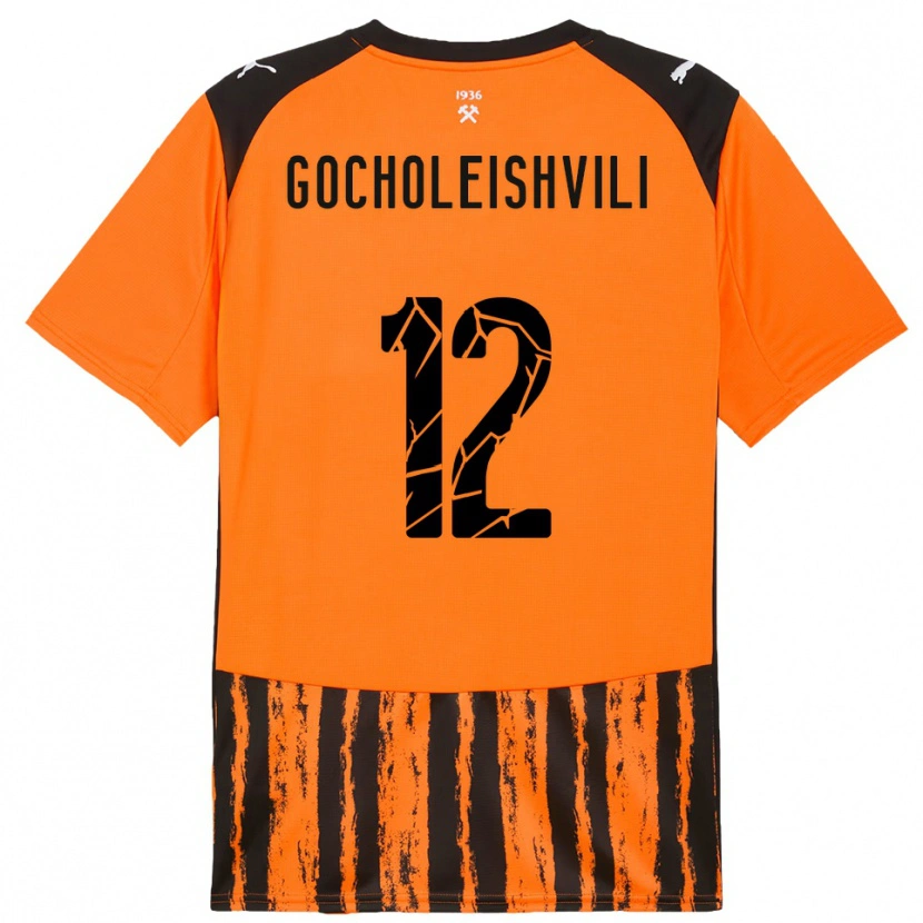 Danxen Herren Giorgi Gocholeishvili #12 Orange Schwarz Heimtrikot Trikot 2025/26 T-Shirt Österreich