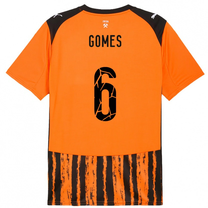 Danxen Herren Marlon Gomes #6 Orange Schwarz Heimtrikot Trikot 2025/26 T-Shirt Österreich