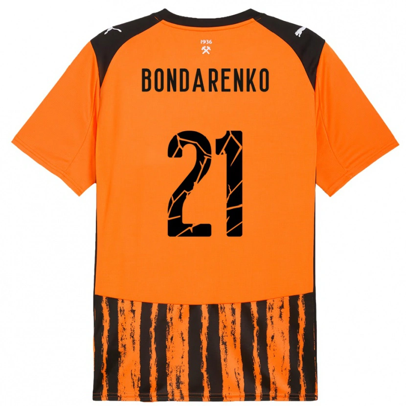Danxen Herren Artem Bondarenko #21 Orange Schwarz Heimtrikot Trikot 2025/26 T-Shirt Österreich