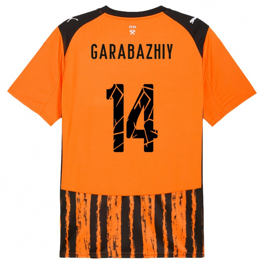 Danxen Herren Anton Garabazhiy #14 Orange Schwarz Heimtrikot Trikot 2025/26 T-Shirt Österreich