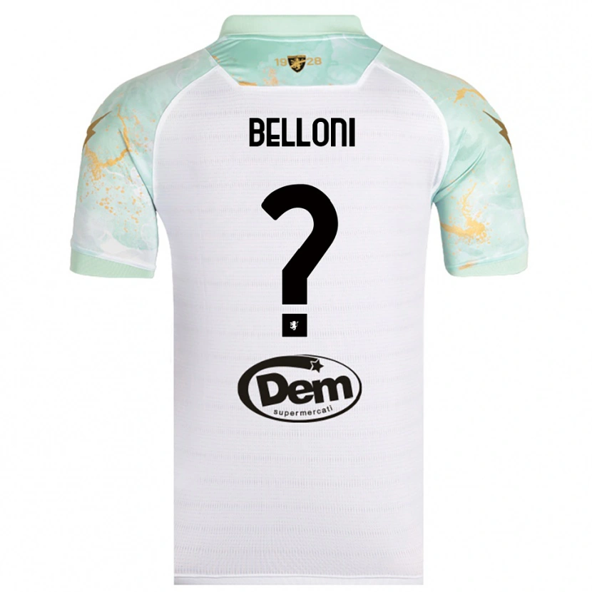 Danxen Herren Nicholas Belloni #0 Weiß Schwarz Auswärtstrikot Trikot 2025/26 T-Shirt Österreich