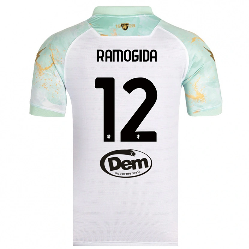 Danxen Herren Tommaso Ramogida #12 Weiß Schwarz Auswärtstrikot Trikot 2025/26 T-Shirt Österreich
