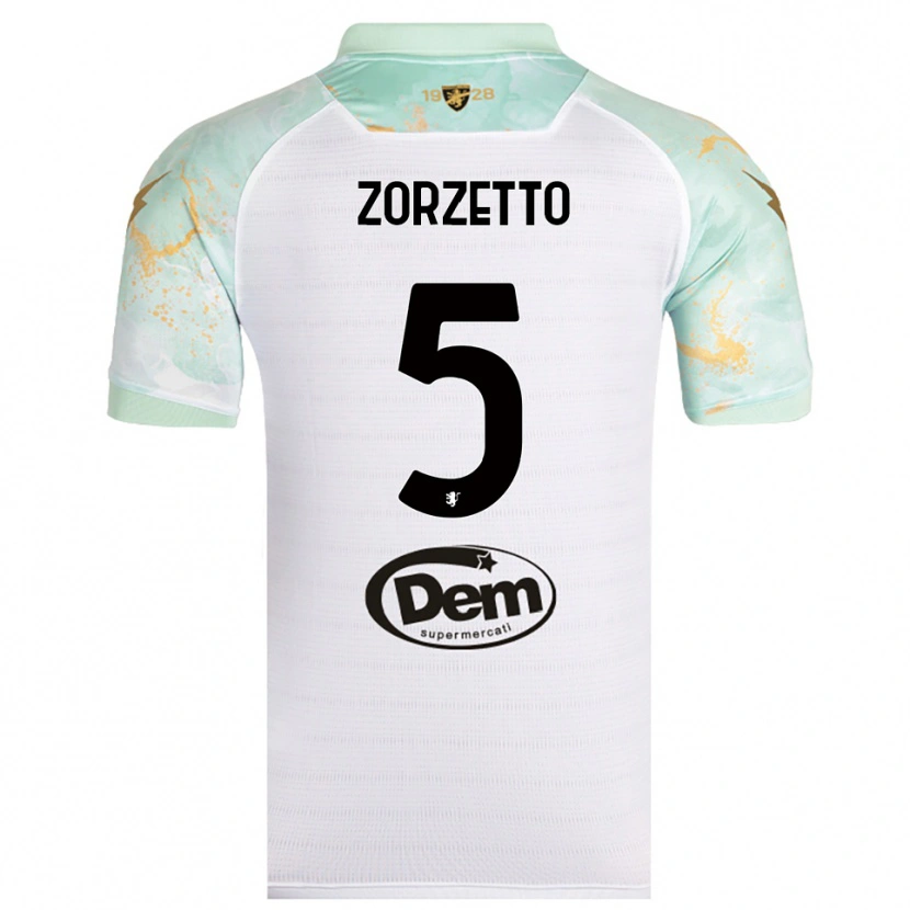 Danxen Herren Bruno Zorzetto #5 Weiß Schwarz Auswärtstrikot Trikot 2025/26 T-Shirt Österreich