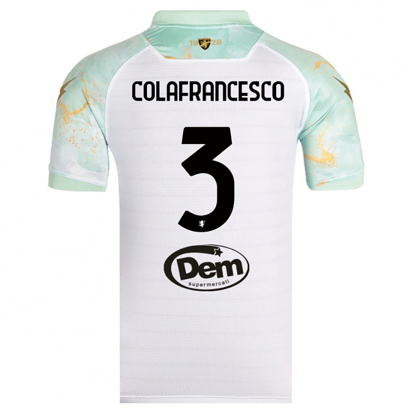 Danxen Herren Filippo Colafrancesco #3 Weiß Schwarz Auswärtstrikot Trikot 2025/26 T-Shirt Österreich