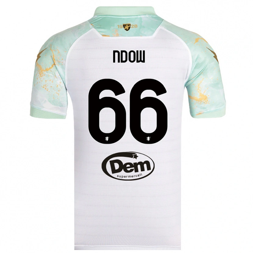 Danxen Herren Abdoulie Ndow #66 Weiß Schwarz Auswärtstrikot Trikot 2025/26 T-Shirt Österreich