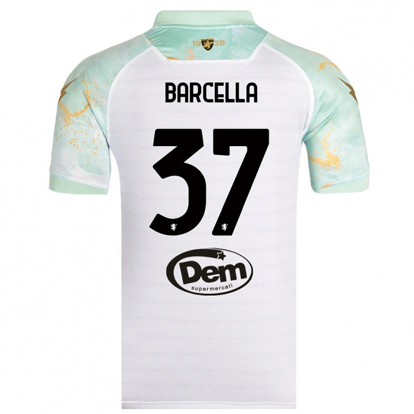 Danxen Herren Kevin Barcella #37 Weiß Schwarz Auswärtstrikot Trikot 2025/26 T-Shirt Österreich