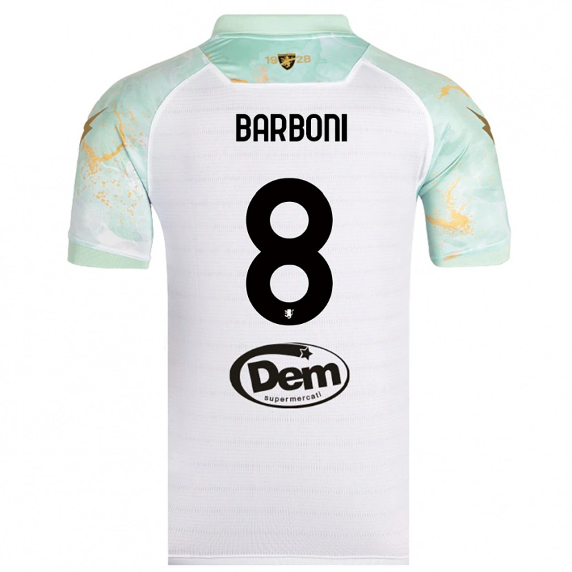Danxen Herren David Barboni #8 Weiß Schwarz Auswärtstrikot Trikot 2025/26 T-Shirt Österreich