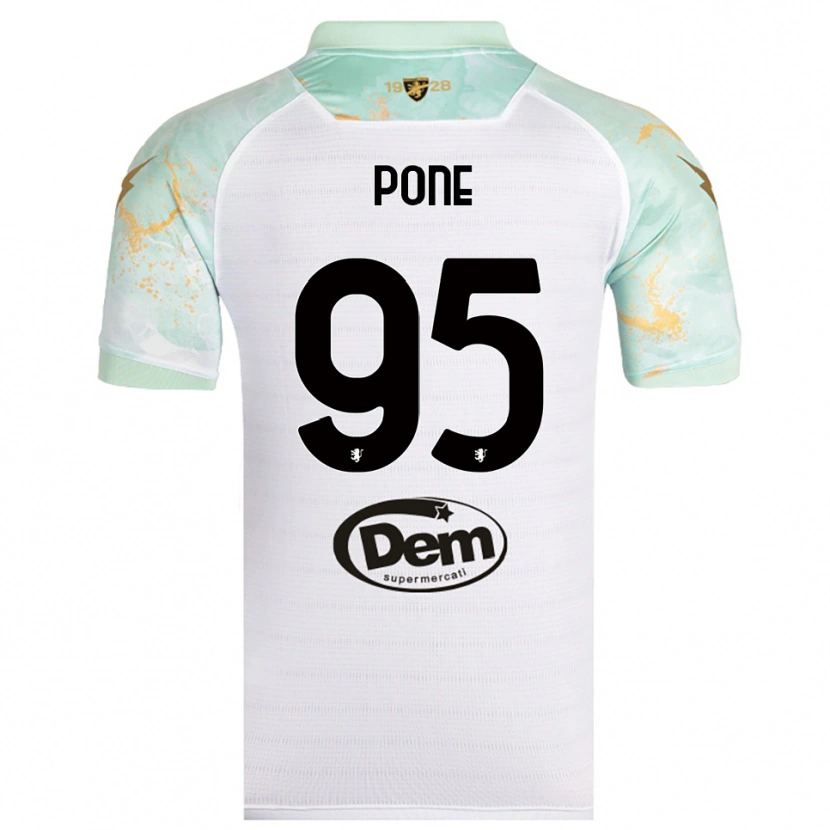 Danxen Herren Cristian Pone #95 Weiß Schwarz Auswärtstrikot Trikot 2025/26 T-Shirt Österreich
