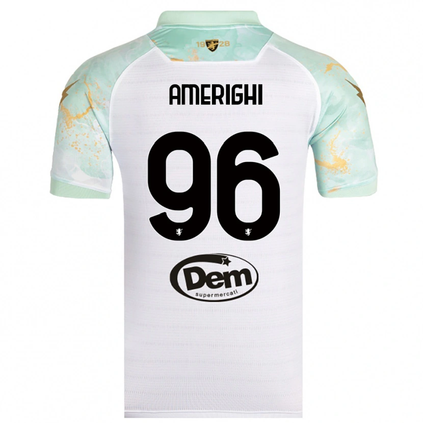 Danxen Herren Igor Amerighi #96 Weiß Schwarz Auswärtstrikot Trikot 2025/26 T-Shirt Österreich