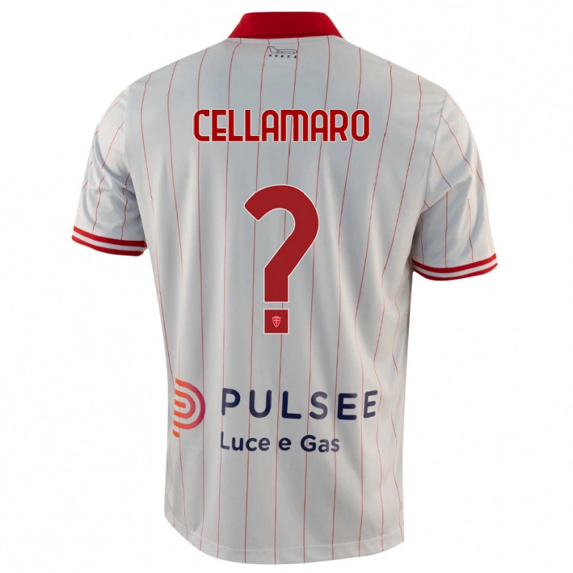 Danxen Herren Simone Cellamaro #0 Weiß Rot Blau Auswärtstrikot Trikot 2025/26 T-Shirt Österreich