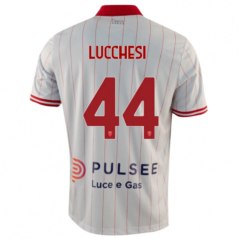 Danxen Herren Lorenzo Lucchesi #44 Weiß Rot Blau Auswärtstrikot Trikot 2025/26 T-Shirt Österreich