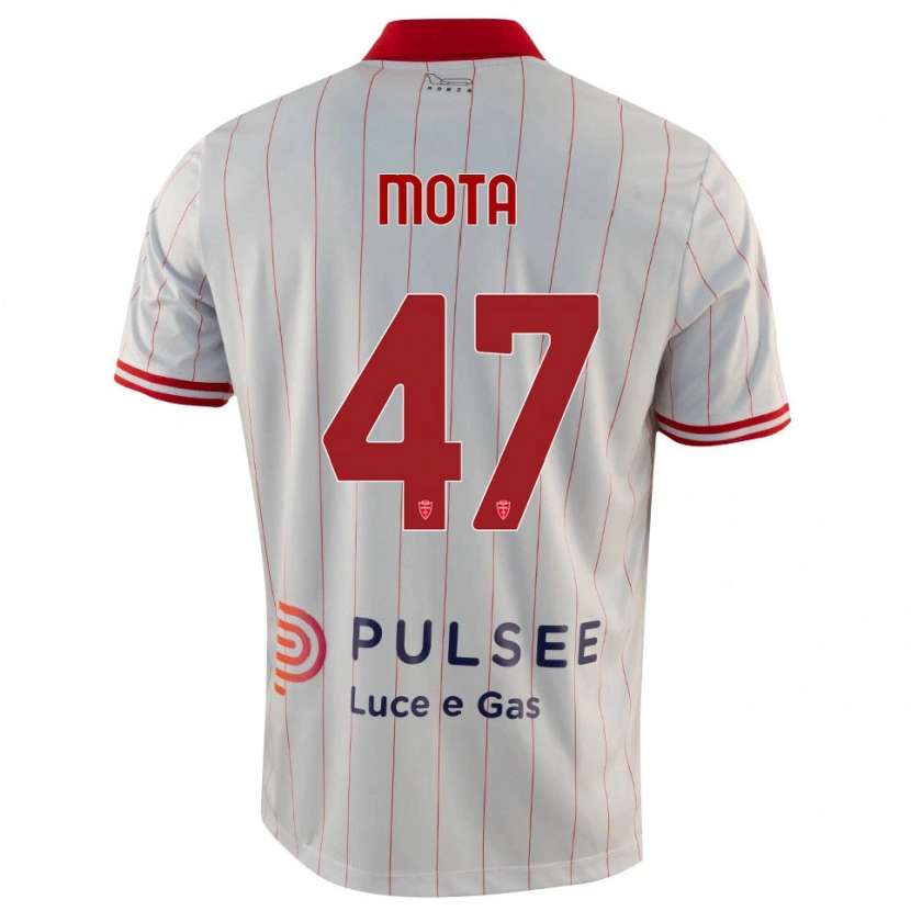 Danxen Herren Dany Mota #47 Weiß Rot Blau Auswärtstrikot Trikot 2025/26 T-Shirt Österreich