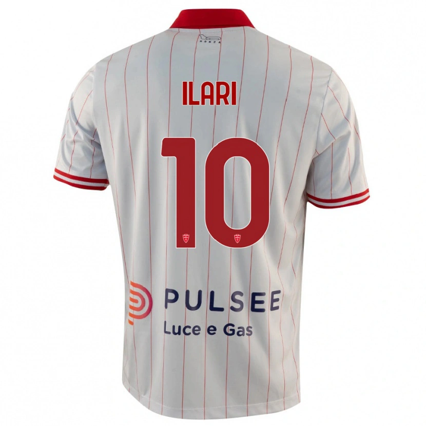 Danxen Herren Mario Ilari #10 Weiß Rot Blau Auswärtstrikot Trikot 2025/26 T-Shirt Österreich
