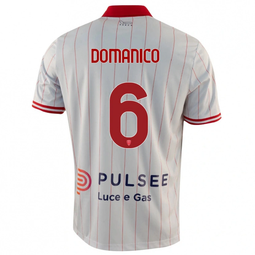 Danxen Herren Saverio Domanico #6 Weiß Rot Blau Auswärtstrikot Trikot 2025/26 T-Shirt Österreich