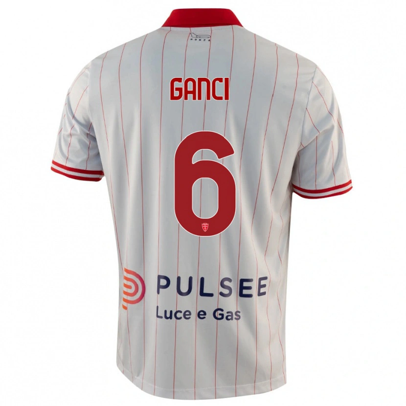 Danxen Herren Daniele Ganci #6 Weiß Rot Blau Auswärtstrikot Trikot 2025/26 T-Shirt Österreich