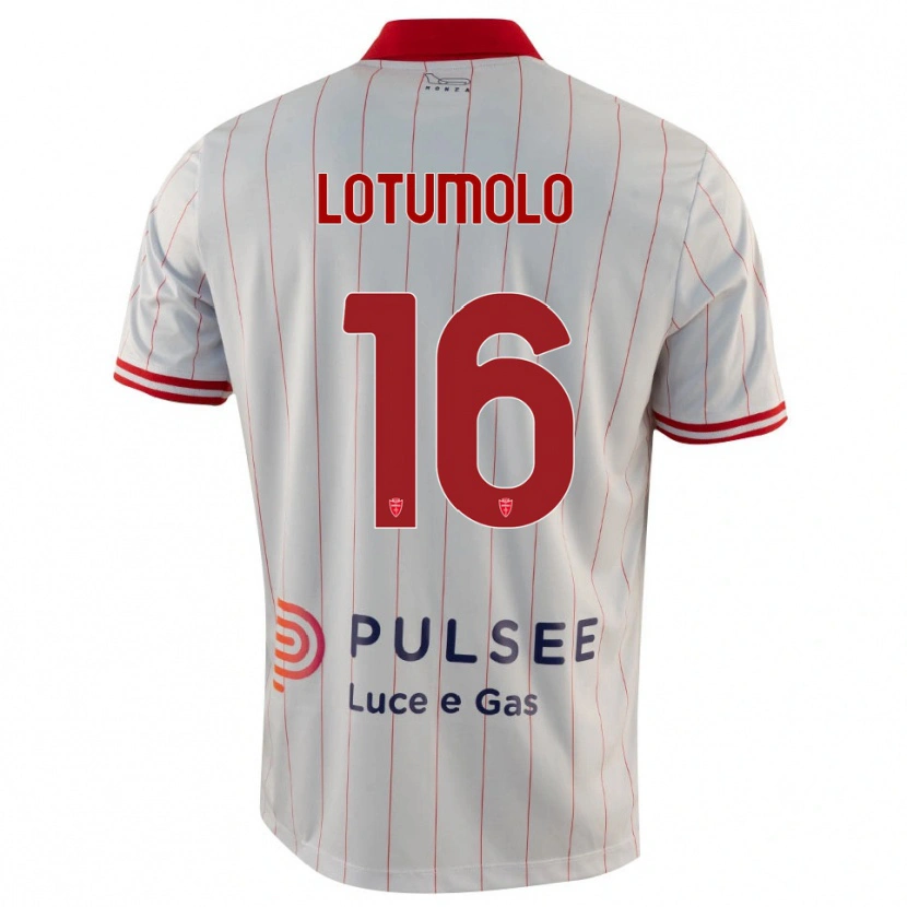 Danxen Herren Matteo Lotumolo #16 Weiß Rot Blau Auswärtstrikot Trikot 2025/26 T-Shirt Österreich
