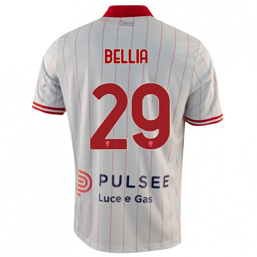 Danxen Herren Edoardo Bellia #29 Weiß Rot Blau Auswärtstrikot Trikot 2025/26 T-Shirt Österreich