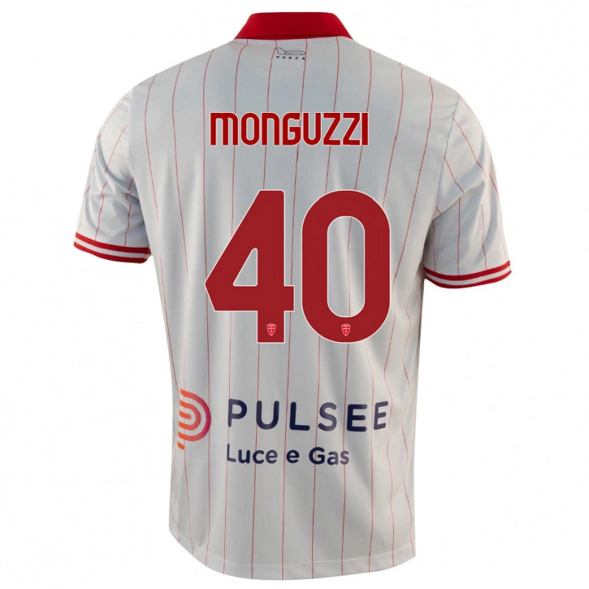 Danxen Herren Filippo Monguzzi #40 Weiß Rot Blau Auswärtstrikot Trikot 2025/26 T-Shirt Österreich