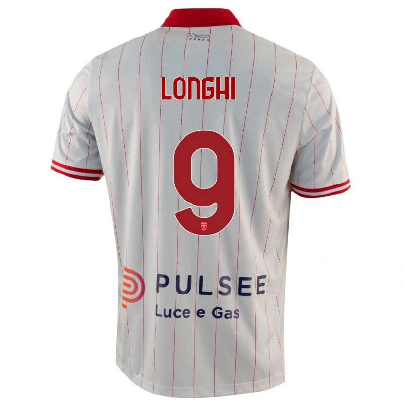 Danxen Herren Jordan Longhi #9 Weiß Rot Blau Auswärtstrikot Trikot 2025/26 T-Shirt Österreich