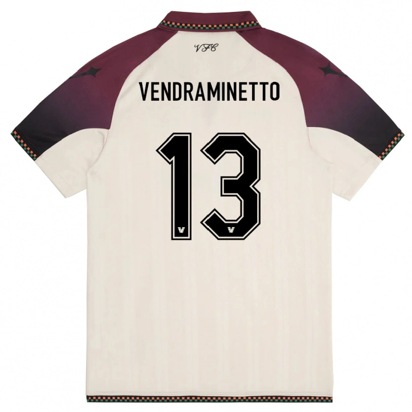 Danxen Herren Andrea Vendraminetto #13 Cremefarben Burgund Auswärtstrikot Trikot 2025/26 T-Shirt Österreich