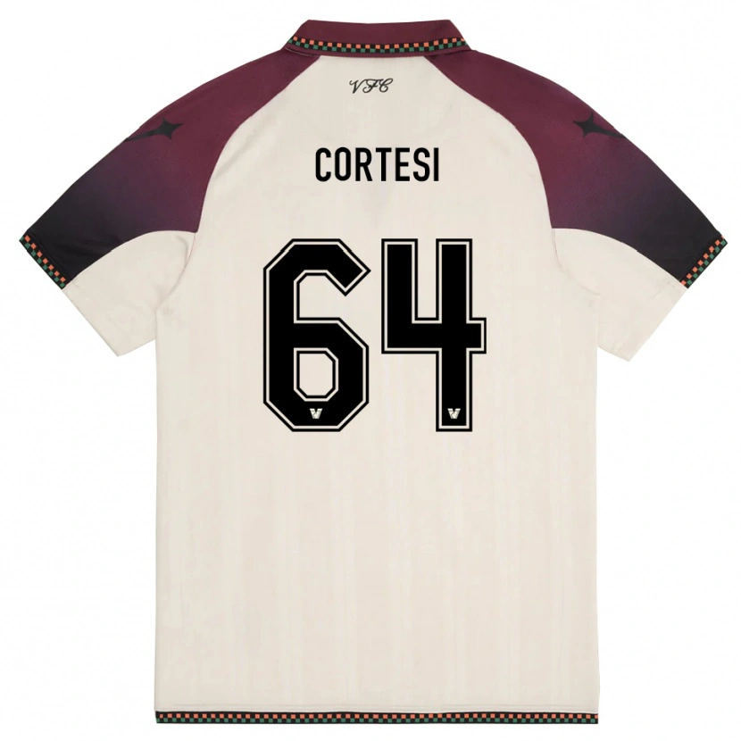 Danxen Herren Serena Cortesi #64 Cremefarben Burgund Auswärtstrikot Trikot 2025/26 T-Shirt Österreich